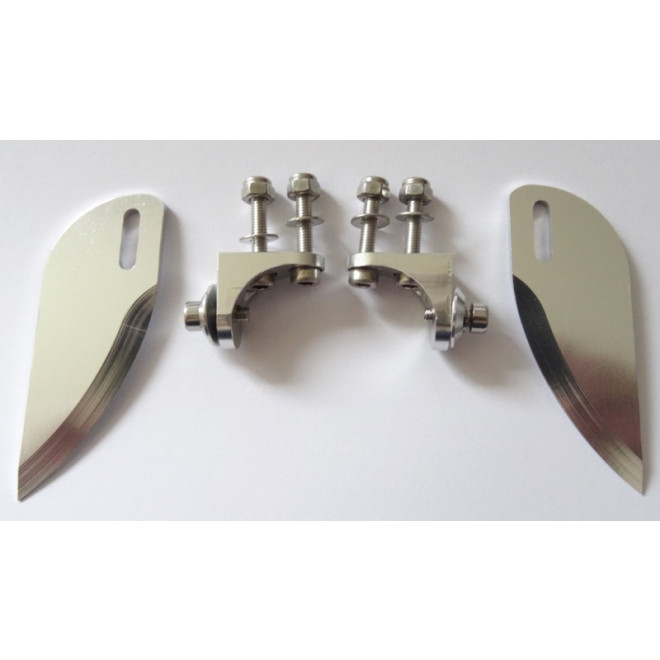 Aluminium Turnfins *klein* (Satz)