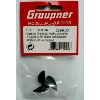 Graupner 30mm 3-Blatt Carbonprop für M4