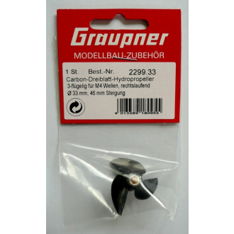 Graupner 33mm 3-Blatt Carbonprop für M4