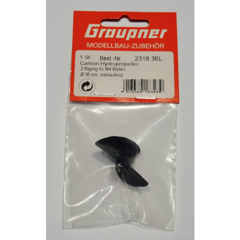 Graupner 36mm Carbonprop für M4 *linkslaufend*