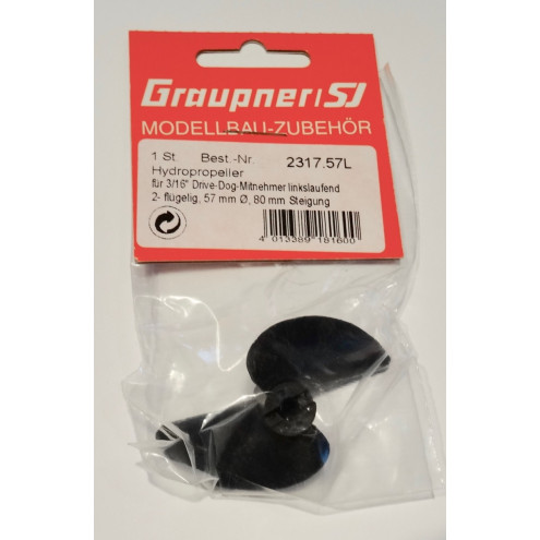 Graupner 57mm Carbonprop für 3/16 *linkslaufend*