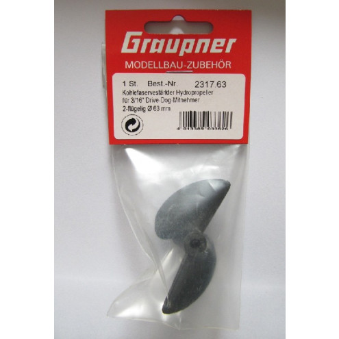 Graupner 63mm Carbonprop für 3/16 DD *linkslaufend*