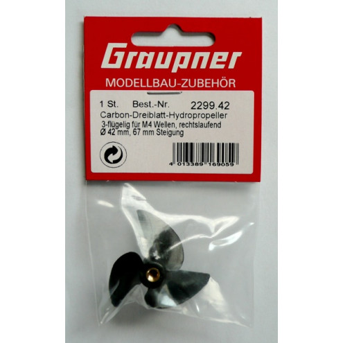 Graupner 42mm 3-Blatt Carbonprop für M4